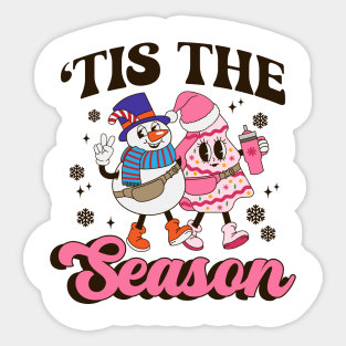 Little Tis' The Season Christmas Tree Cakes Debbie T-Shirt Sticker